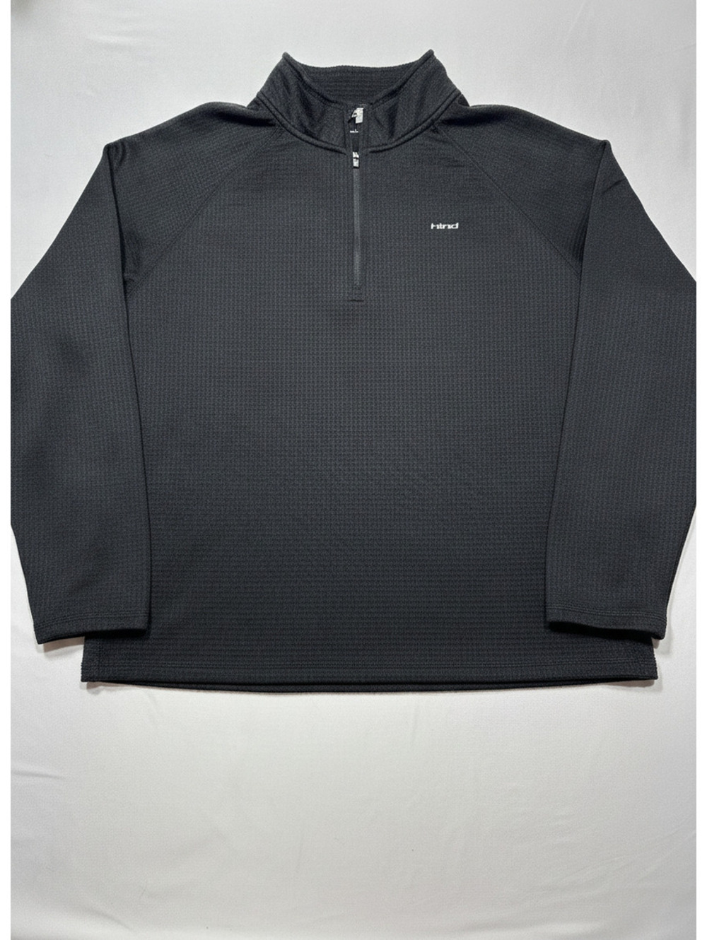 hind Men's Long Sleeve Quarter Zip Pullover - Size Large, 100% Polyester, Comfy!